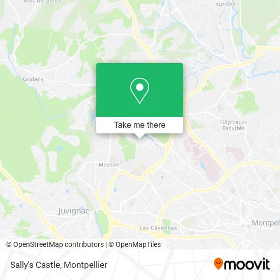 Sally's Castle map