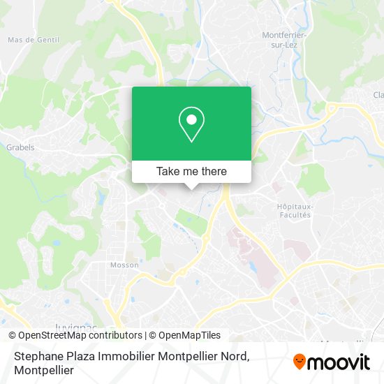 Stephane Plaza Immobilier Montpellier Nord map