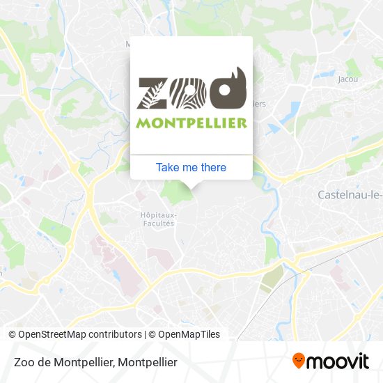 Mapa Zoo de Montpellier