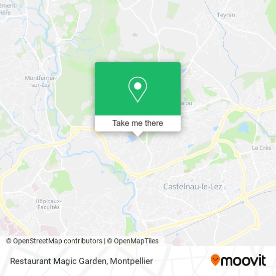 Restaurant Magic Garden map
