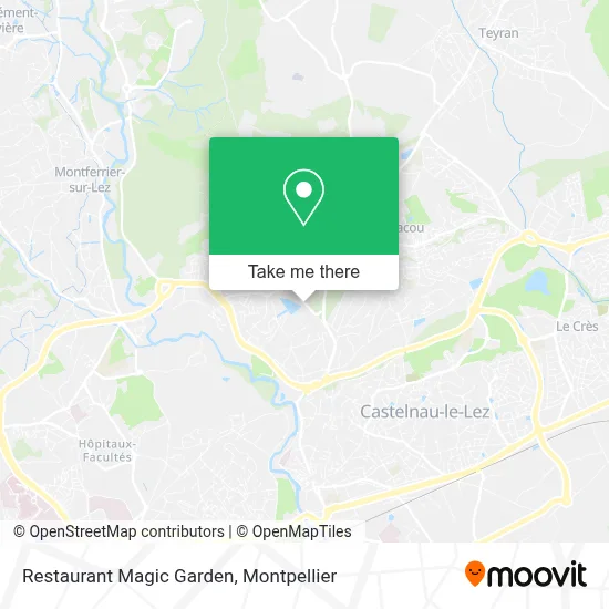 Restaurant Magic Garden map