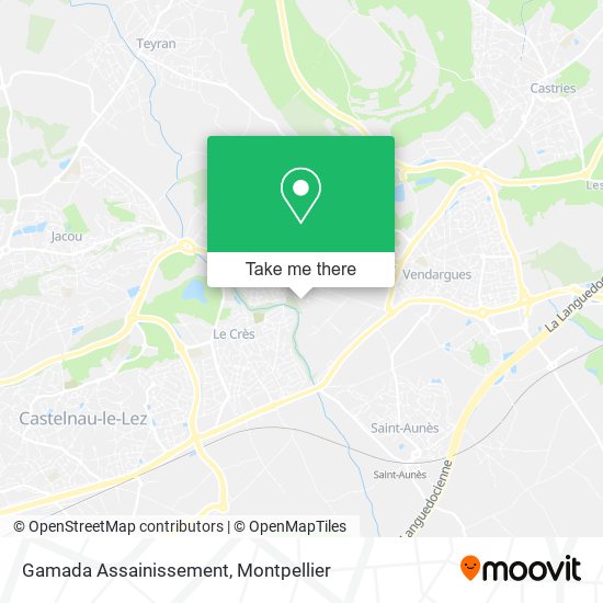 Gamada Assainissement map