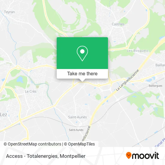 Access - Totalenergies map