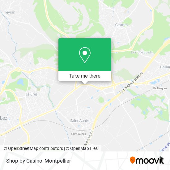 Shop by Casíno map