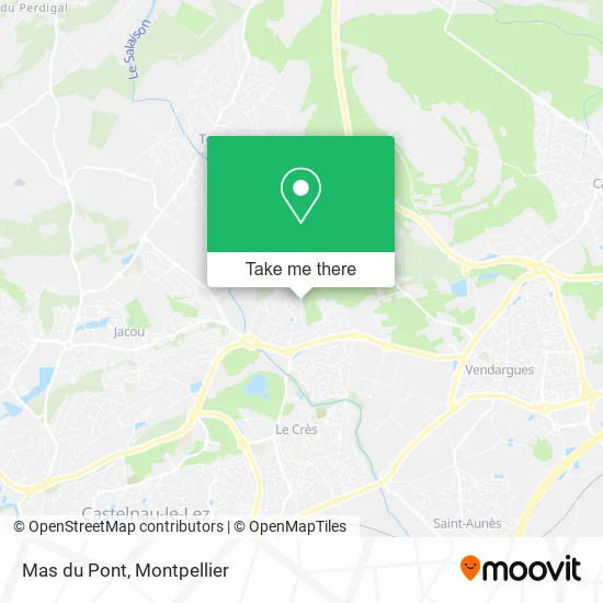 Mas du Pont map