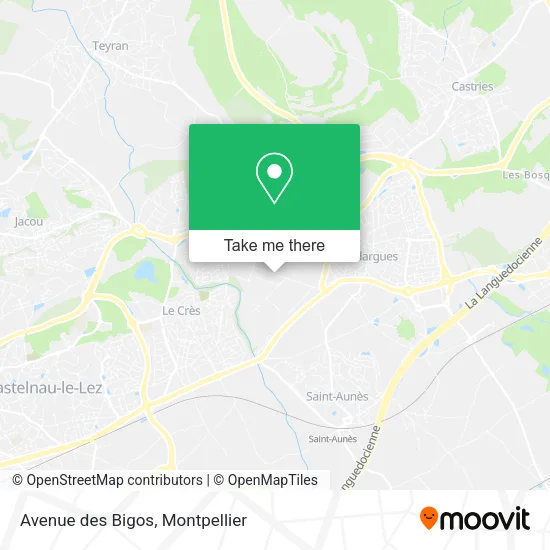 Avenue des Bigos map