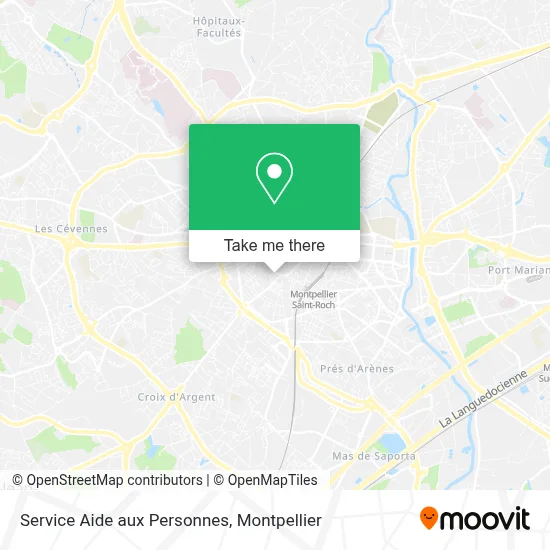Service Aide aux Personnes map