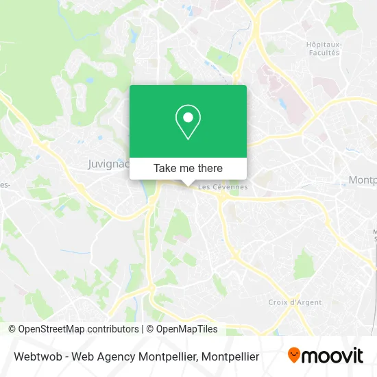 Webtwob - Web Agency Montpellier map