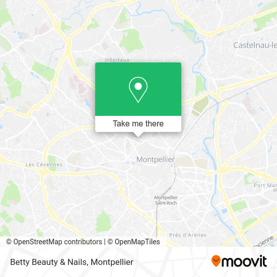 Betty Beauty & Nails map