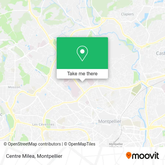 Centre Milea map