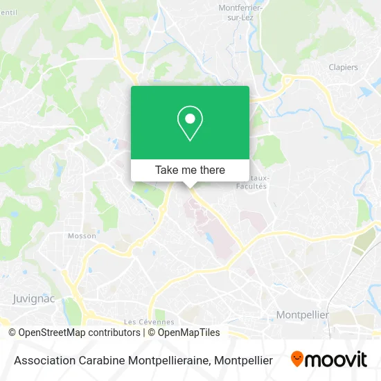 Association Carabine Montpellieraine map