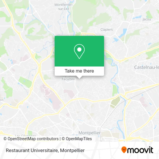 Restaurant Universitaire map