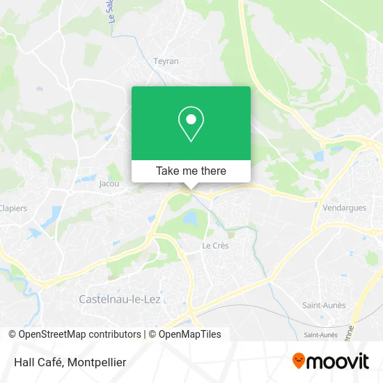 Hall Café map