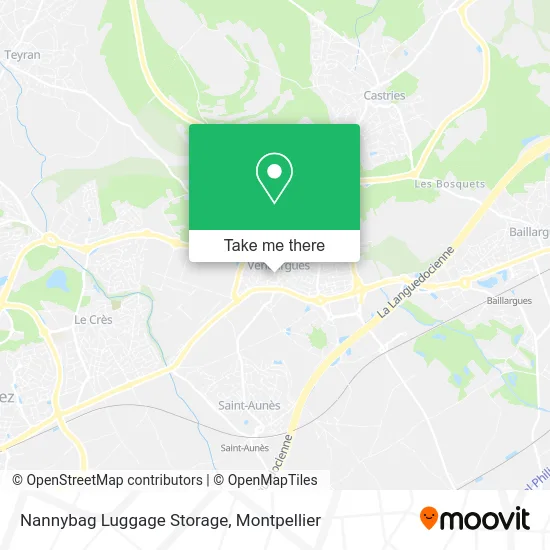 Nannybag Luggage Storage map