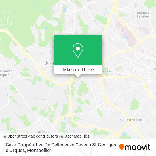 Cave Coopérative De Celleneuve Caveau St Georges d'Orques map