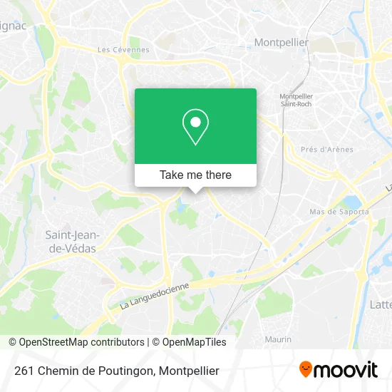 261 Chemin de Poutingon map