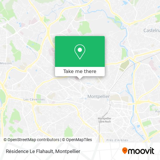 Résidence Le Flahault map