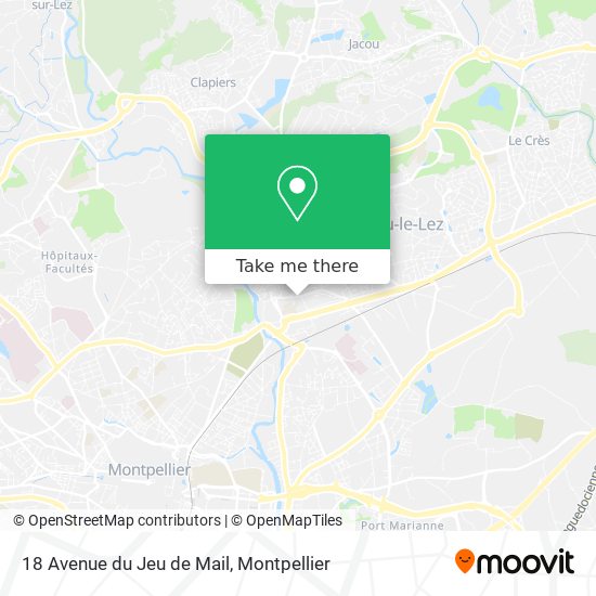 18 Avenue du Jeu de Mail map