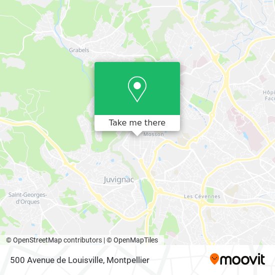 500 Avenue de Louisville map