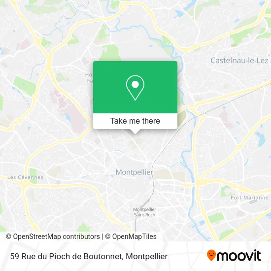 59 Rue du Pioch de Boutonnet map