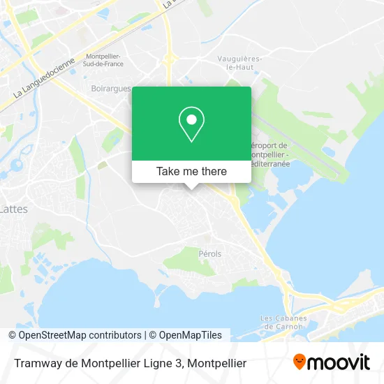 Tramway de Montpellier Ligne 3 map