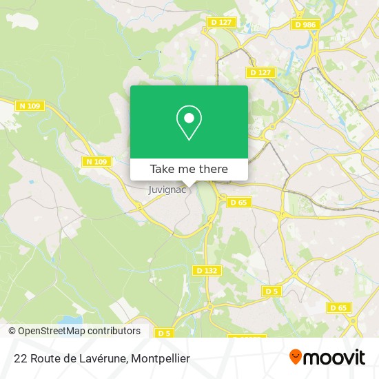 22 Route de Lavérune map