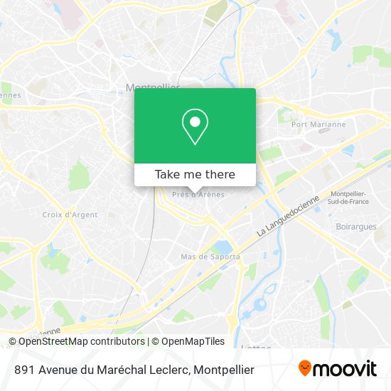 Mapa 891 Avenue du Maréchal Leclerc