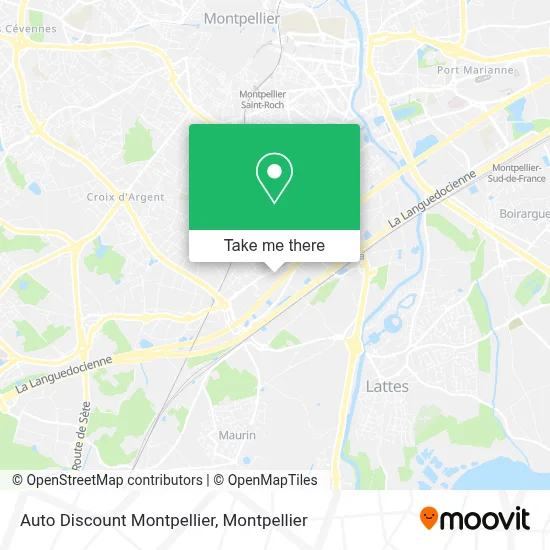 Auto Discount Montpellier map
