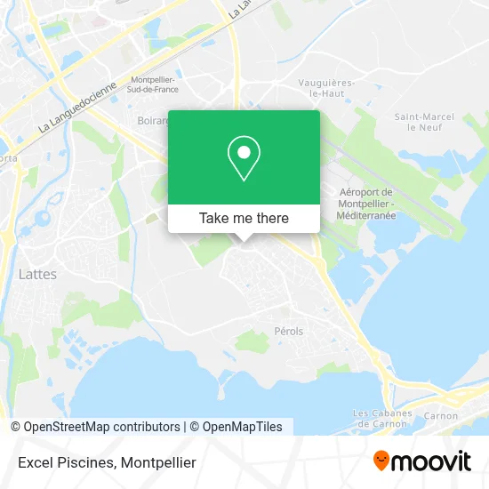 Excel Piscines map