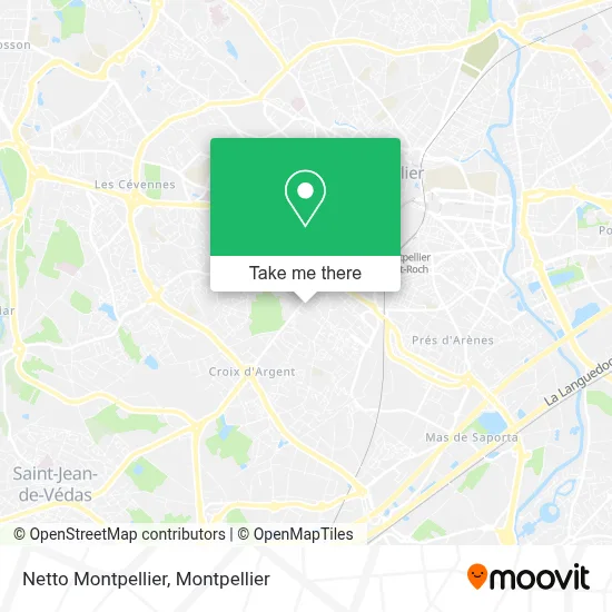 Netto Montpellier map