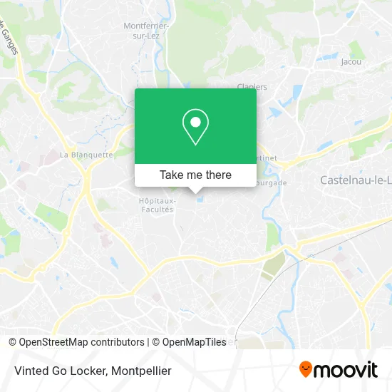 Vinted Go Locker map