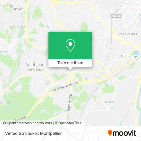Vinted Go Locker map