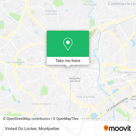 Vinted Go Locker map