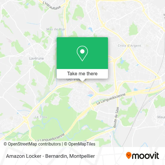 Amazon Locker - Bernardin map