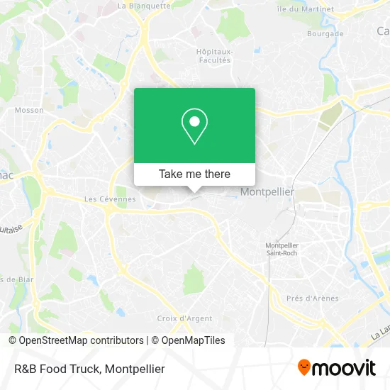 R&B Food Truck map