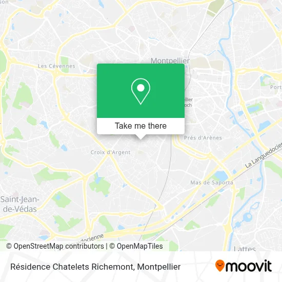 Résidence Chatelets Richemont map
