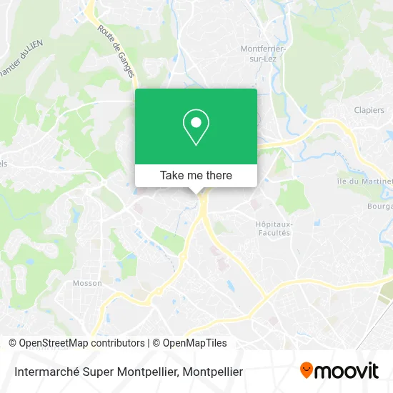 Intermarché Super Montpellier map