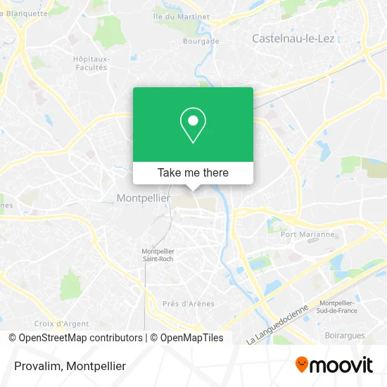 Provalim map