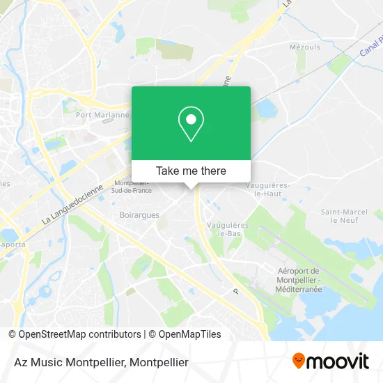 Az Music Montpellier map