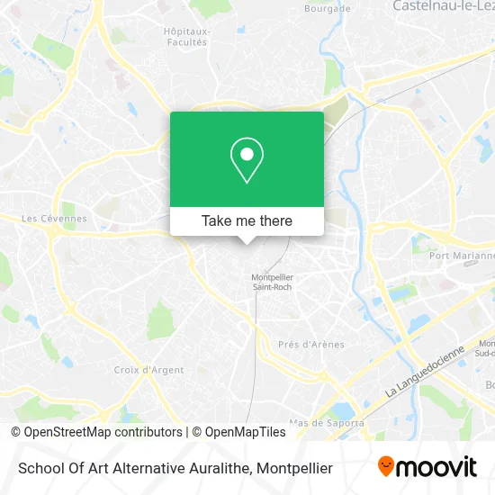 School Of Art Alternative Auralithe map