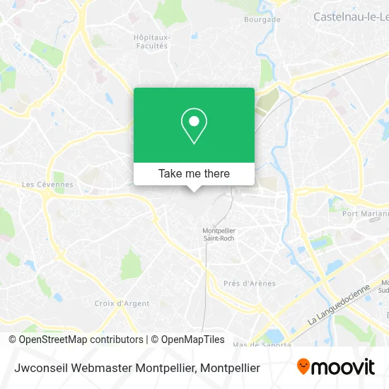 Jwconseil Webmaster Montpellier map