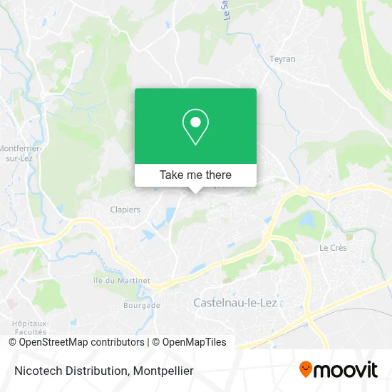Nicotech Distribution map