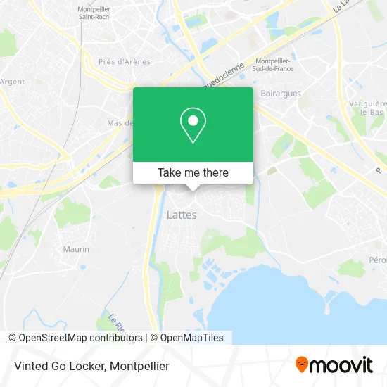Vinted Go Locker map