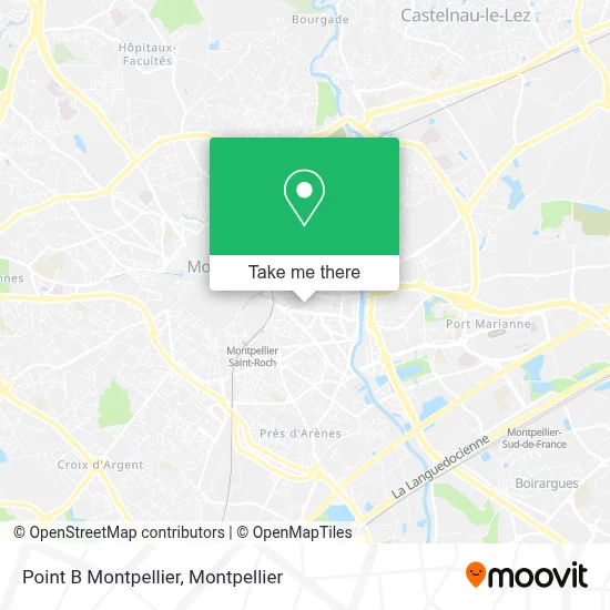 Point B Montpellier map
