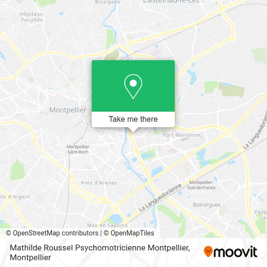 Mathilde Roussel Psychomotricienne Montpellier map