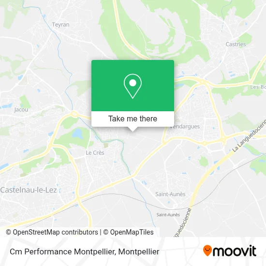 Cm Performance Montpellier map