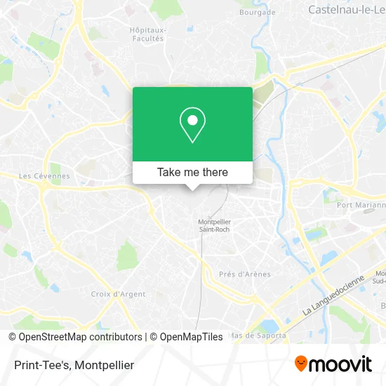 Print-Tee's map