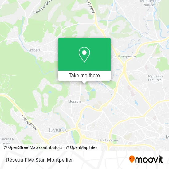 Réseau Five Star map
