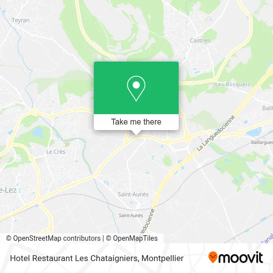 Hotel Restaurant Les Chataigniers map