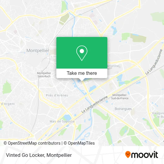 Vinted Go Locker map